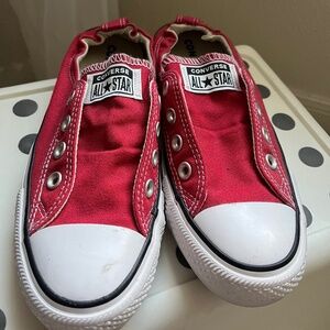 Womans Red Convers